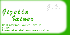 gizella vainer business card